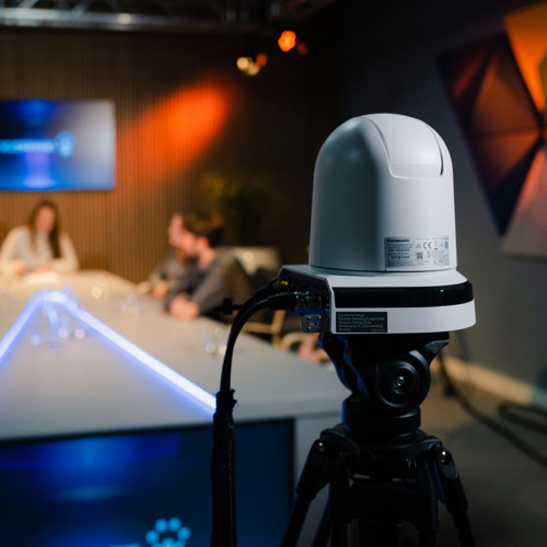 Camera in de opnamestudio van Wuestman