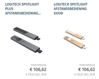 Logitech Spotlight Plus aanwijzersysteem
